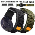 Quick Fit Nylon Armband Für Garmin Fenix 8 E 7 7X 6 6X 5 5X Plus Tactix Epix Pro