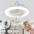 LED Deckenventilator Ventilator Lüfter Deckenlampe Beleuchtung mit Fernbedienung