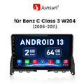 2+64GB Android 13 Autoradio CarPlay GPS Navi +KAM für Mercedes C Class W204 S204