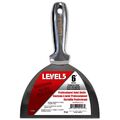 LEVEL5 Spachtel ganz aus Edelstahl 6"/152mm Profi Trockenbau Malerspachtel 5-406