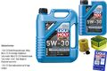 INSPEKTIONSKIT FILTER LIQUI MOLY ÖL 6L 5W-30 für BMW 3er F30 F80 320i 328i F31