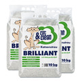 3x 10kg = 30kg Cat & Clean® Katzenstreu Brilliant mit Babypuderduft Klumpstreu 