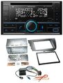 Kenwood CD 2DIN DAB USB MP3 Bluetooth Autoradio für Seat Leon 2005-2009 silber