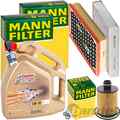 MANN INSPEKTIONSPAKET+5L CASTROL 5W-30 ÖL passend für OPEL INSIGNIA A 2.0 CDTI