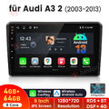 4G+64G Carplay Android 13 Autoradio Für Audi A3 S3 RS3 8P 8V 2003-2013 4G DAB+