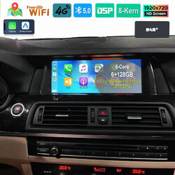 Für BMW 5er F10 F11 CIC DAB+ Android 13 Autoradio 6+128G Carplay Navi 4G LTE DSP