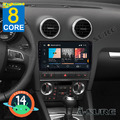 8 Core 4+64GB Carplay Android 14 Autoradio GPS Navi WIFI Für Audi A3 S3 RS3 8P