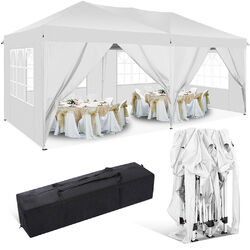 Pavillon 3x3/3x6m Wasserdicht Faltpavillon PopUp Partyzelt Gartenzelt UV Schutz