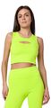 Bellivalini Sport Oberteile Damen Crop Top Neon Gym Yoga Laufen T-Shirt XS-XXL