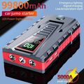 99800mAh 5000A Auto KFZ Starthilfe Jump Starter Ladegerät Booster Powerbank PKW