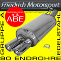 FRIEDRICH MOTORSPORT EDELSTAHL SPORTAUSPUFF FÜR VW GOLF 4 1.4 1.6 1.8 1.9 2.0 2.