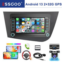 Für Seat Leon 1P1 2005-11 Android 13 Carplay Autoradio 32G GPS Navi WIFI DVR Kam