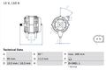 BOSCH Lichtmaschine Generator Lima 0 986 080 060 +125.71€ Pfand für MERCEDES 190