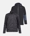 MAIER SPORTS HERREN 3-in-1 FUNKTIONS JACKE GR.54  GRAU SCHWARZ