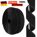 10M Klettband Selbstklebend Extra Stark Schwarz Klettverschluss - 20mm breit DE