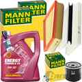 MANN INSPEKTIONSPAKET+5L MANNOL 5W-30 MOTORÖL passend für RENAULT KANGOO 1.5 dci