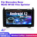 Für Mercedes-Benz W245 W169 W639 Doppel Din Autoradio GPS BT WiFi SIM DAB 6+128G