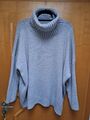 Strick Rolli Rollkragen Pullover Pulli Grau Neu 44 46