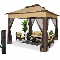 Pavillon Faltpavillon 2x2/3x3/3,3x3,3/3x4,5m Wasserdicht Stabil Anti-UV Faltbar