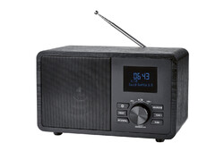 SILVERCREST® DAB+-Bluetooth®-Radio, in Holz-Optik (schwarz) - B-Ware sehr gut
