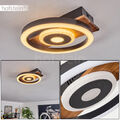 LED Decken Leuchte Flur Beleuchtung Holz/schwarz Wohn Schlaf Zimmer Lampe modern