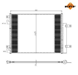 Kondensator, Klimaanlage EASY FIT NRF 350506 für Opel Karl