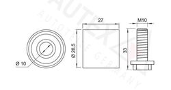 Führungsrolle Umlenkrolle Magneti Marelli 331316170143 für VW Golf 4 1997-05