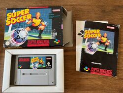 Nintendo Super SNES Spiel Super Soccer In  OVP Mit Anleitung