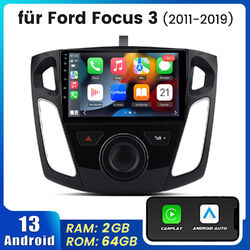 9" Autoradio Für Ford Focus 2011-2019 Android 13 Stereo GPS NAVI DAB+OBD CarPlay