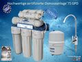 6 Stufen Umkehrosmose Anlage Membran Osmose RO Tank 3,2 GAL Wasserfilter