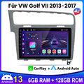 10.1''6+128G Android 13 Autoradio Carplay GPS Navi DAB SWC Für VW Golf 7 VII MK7