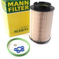 MANN-FILTER Kraftstofffilter für AUDI A3 SEAT SKODA VW Golf 5 Touran 1.9 2.0TDI