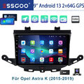 Für Opel Astra K 15-19 Autoradio Android 13 Carplay 64G DAB GPS Nav WIFI KAM RDS