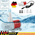 12V Mini Solarenergie Tauch Wasserpumpe 1100L/H Brunnenpumpe Garteneich Pool Neu