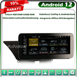 10.25" Android 13.0 IPS GPS Autoradio Navi Audi A4 A5 B8 S4 S5 CarPlay DAB+ 64GB