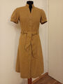 Leinen Kleid von H&M, Beige, Gr. 36