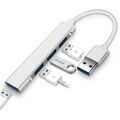 USB 3.0 Hub Adapter Verteiler 4 Port für Laptop Smartphone Notebook PC 4in1