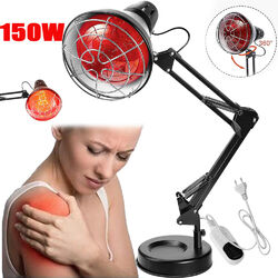 150W Wärmelampe Rotlicht Strahler Infrarotlampe Rotlichtlampe Therapie lampe