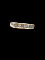 Damen Champagner Diamant Halb Eternity Band 1,0ctw 10k Gold Band Nachlass