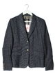 MARC AUREL Kurz-Blazer Damen Gr. DE 38 blau-schwarz-wollweiß Casual-Look