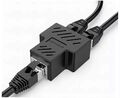 RJ45 Adapter Splitter Verteiler 8P8C Ethernet LAN Netzwerkkabel Kabel CAT5 CAT6