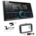 Kenwood DPX-7300DAB Autoradio Bluetooth DAB+ für Fiat 500L ab 2012 schwarz