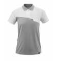 Mascot ADVANCED Poloshirt feuchtigkeitstransportierend Gr. S grau-meliert/weiss