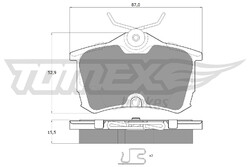 TOMEX Brakes Bremsbelagsatz Scheibenbremse TX 14-51 für HONDA ACCORD 6 CK CG CH