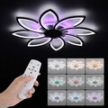 LED-Deckenleuchte Dimmbar Blumen Deckenlampe RGB Wohnzimmer Schlafzimmerlampe