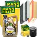 MANN INSPEKTIONSPAKET+5L TOTAL 0W-30 ÖL passend für OPEL CORSA F PEUGEOT II 208