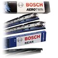 BOSCH AEROTWIN MULTICLIP SCHEIBENWISCHER VO +HECKWISCHER HA FÜR FIAT PUNTO 199