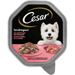 Cesar Schale Landragout mit Kalb & Truthahn 28 x 150g (11,88€/kg)