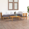 Garten Lounge Set Kissen Sofa Sitzgruppe Gartenmöbel Massivholz Akazie vidaXL