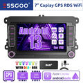 Für VW Golf 5 Touran Caddy Android 13 DAB+ Carplay Autoradio 2+32GB GPS NAVI MIK